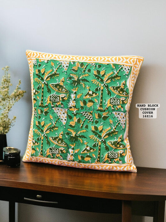 Ele - Handblock Printed Cushion Cover Set