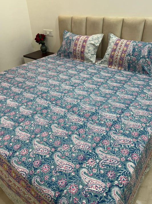 Jhaal Double Bedsheet 90x108