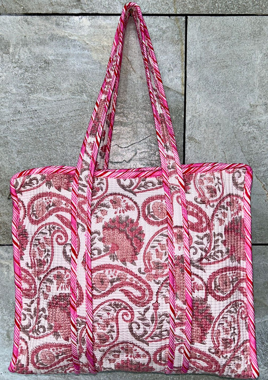 Scarlet - Quilted Tote Bag