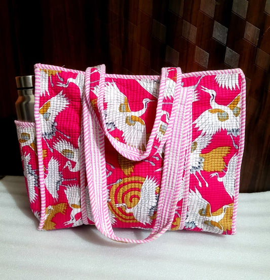 ToteLoom – Handblock Printed Quilted Tote Bag