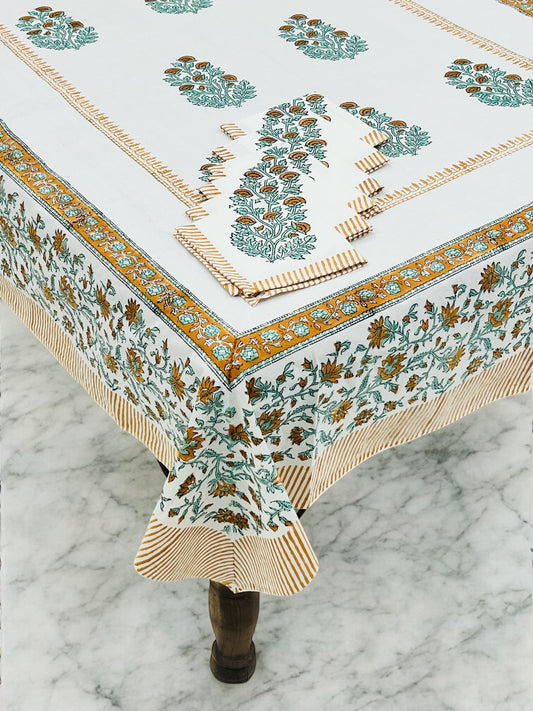 Mezban - Handblock Printed Dining Table Cover Set