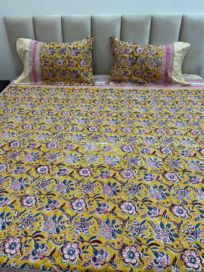YellowBush Double Bedsheet 90x108