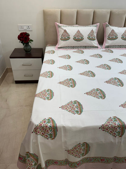 Paan Double Bedsheet 90x108