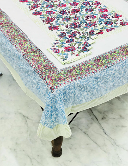 Rangragi - Handblock Printed Dining Table Cover Set