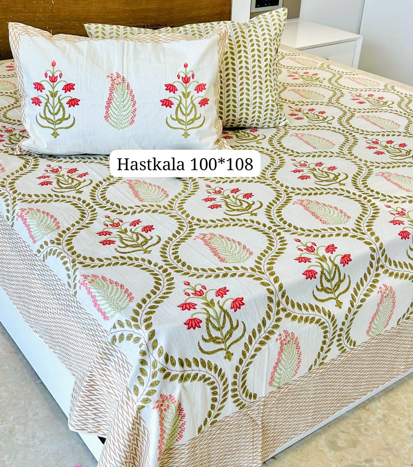 Royal Heritage Handblock Printed Bedsheet