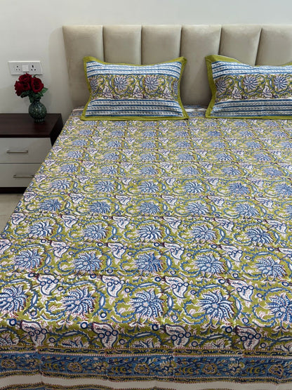 Green Harmony Double Bedsheet 90x108