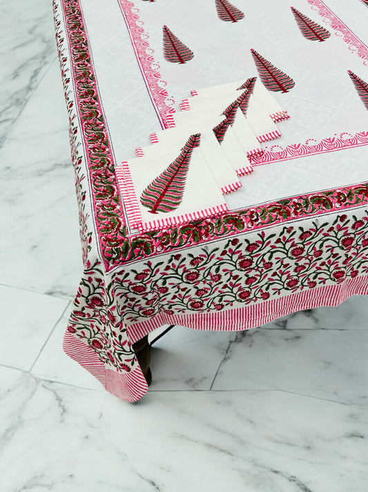 Dastarkhwan| Handblock Printed Dining Table Cover Set