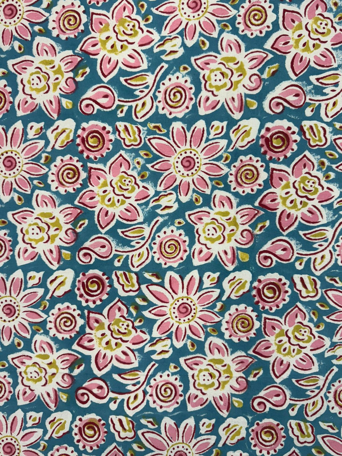 Blue Bush  Double Bedsheet 90x108