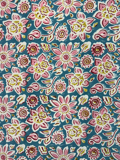 Blue Bush  Double Bedsheet 90x108