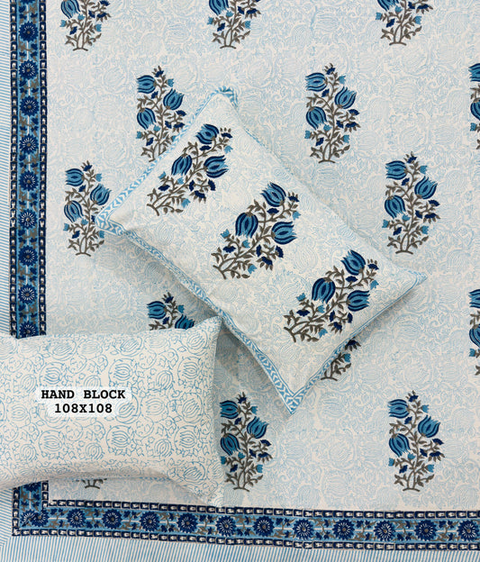 Mystic Forest Handblock Printed Bedsheet