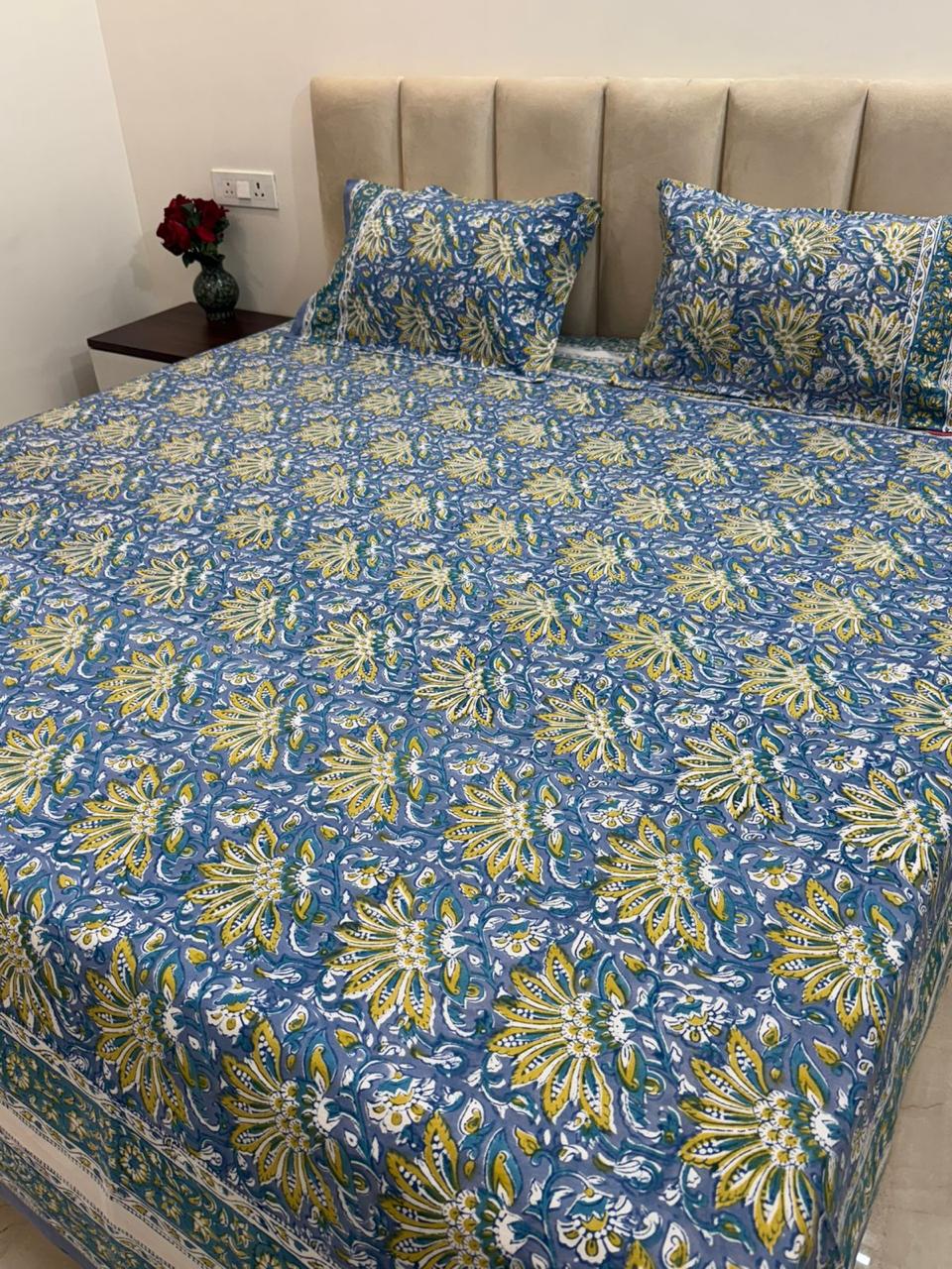 Gulab bagh Double Bedsheet 90x108