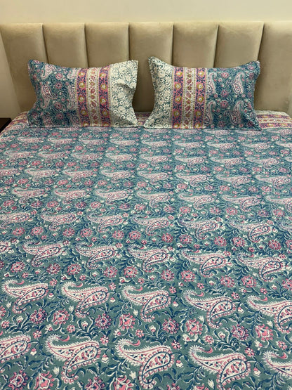 Jhaal Double Bedsheet 90x108