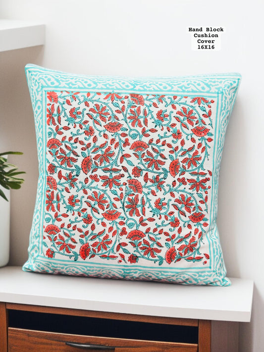 Lillha - Handblock Printed Cushion Cover Set