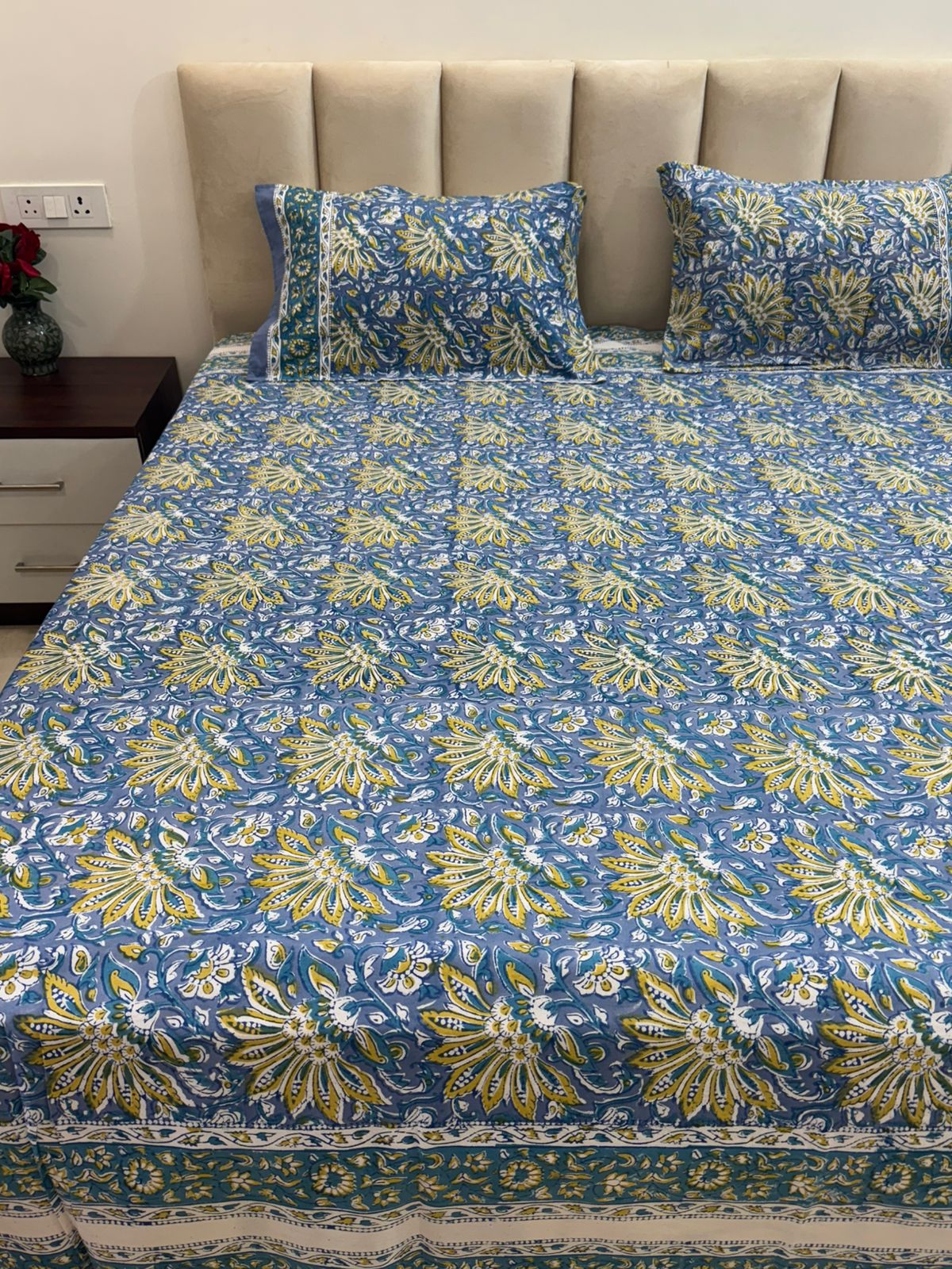 Gulab bagh Double Bedsheet 90x108