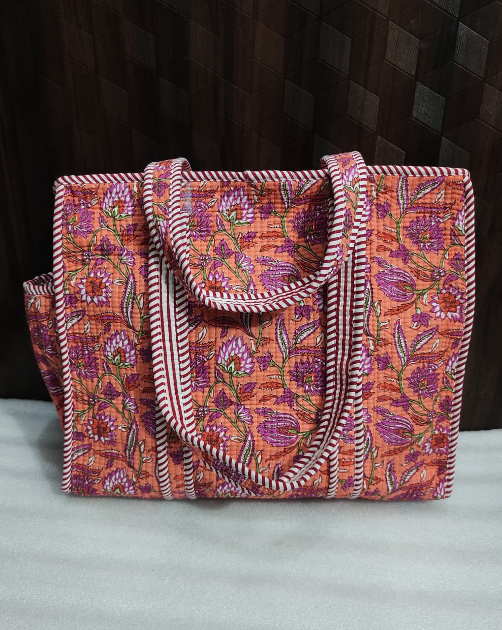 BlockTote – Handblock Printed Quilted Tote Bag