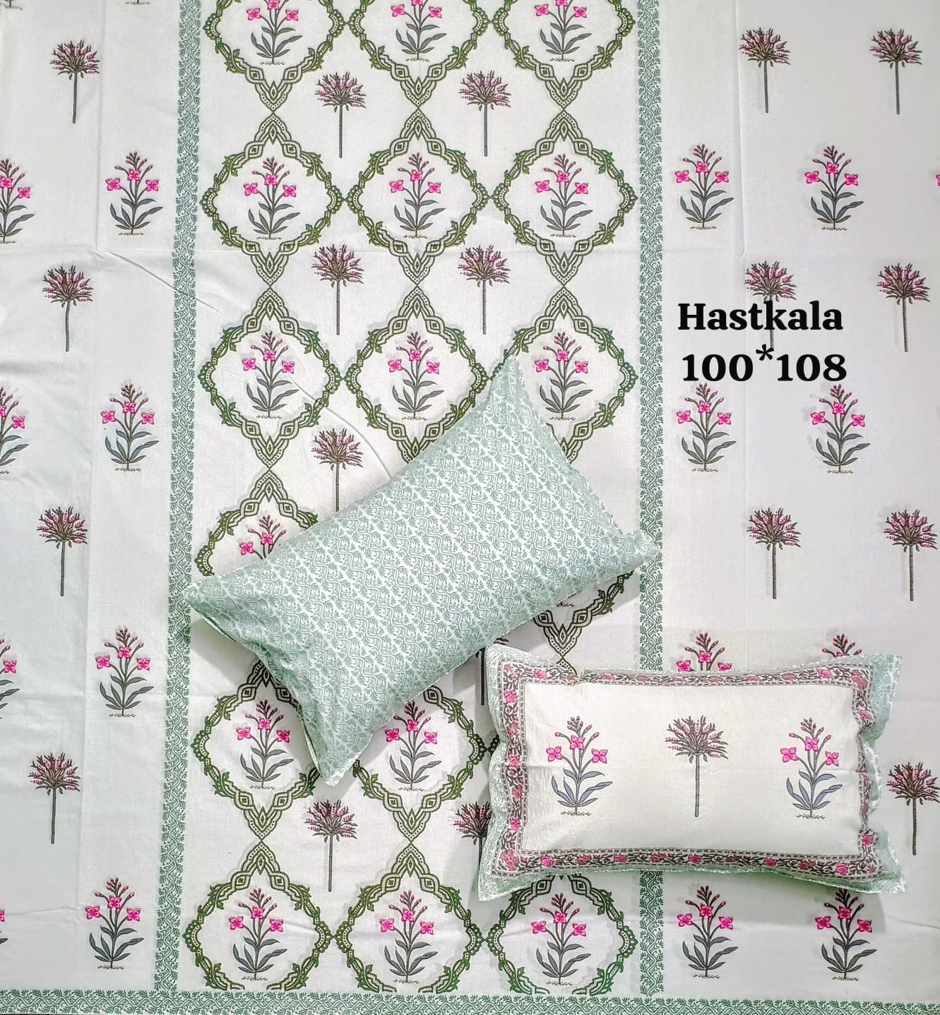 Lavish loom Handblock printed bedsheet