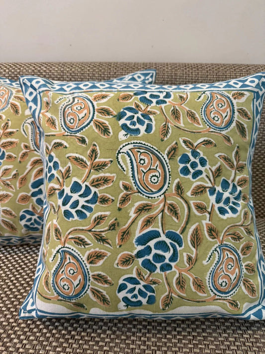 Ramina - Handblock Printed Cushion Cover Set