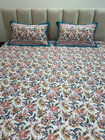 Baagh E Bahar Double Bedsheet 90x108