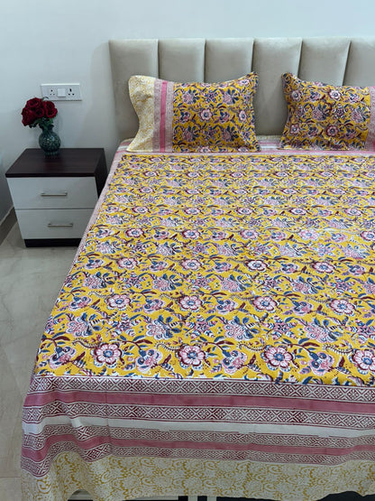 YellowBush Double Bedsheet 90x108