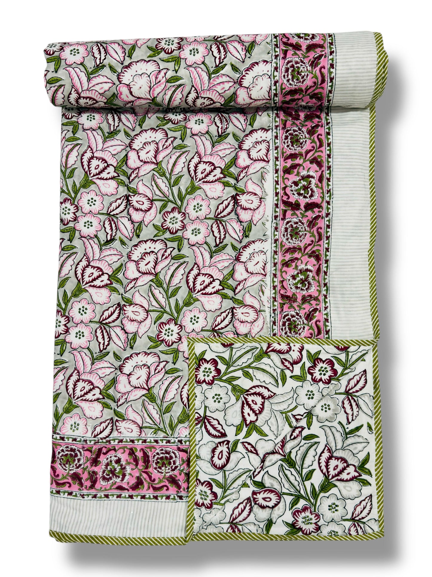 Makmalibagh Dohar - Premium Handblock Printed King Size Dohar