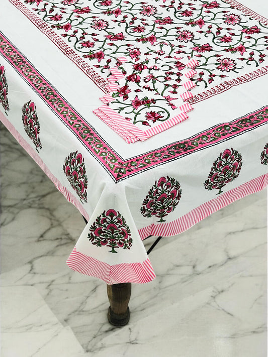 Raasraat - Handblock Printed Dining Table Cover Set