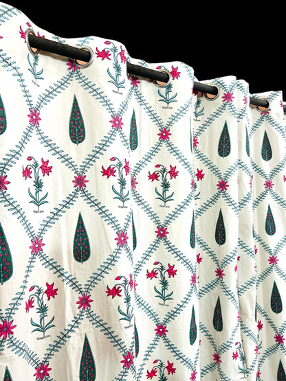 Pankh Prints – Handblock Printed Cotton Curtain Set