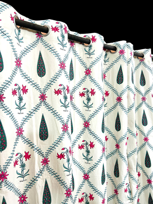 Pankh Prints – Handblock Printed Cotton Curtain Set
