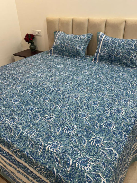 Indigo Double Bedsheet 90x108
