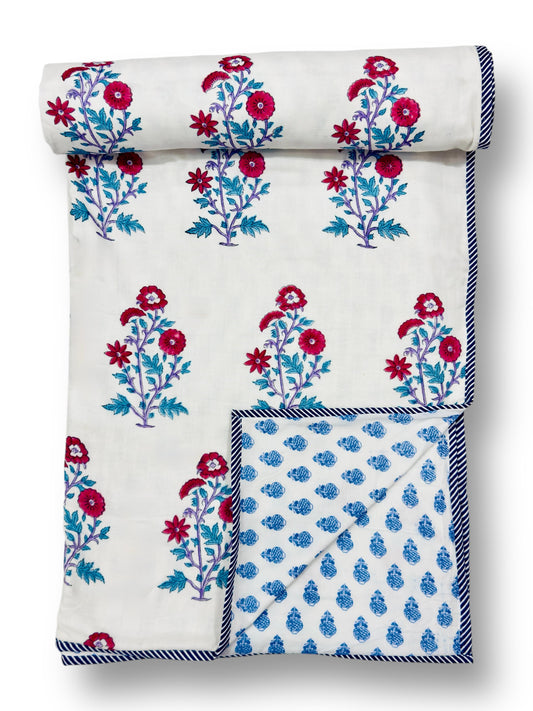 Lilly Dohar - Premium Handblock Printed King Size Dohar