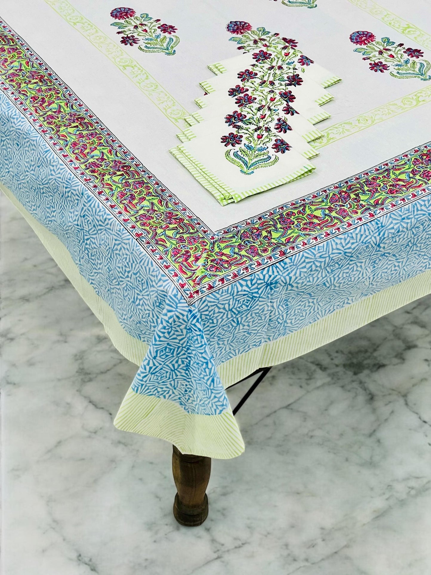 Zaikeban - Handblock Printed Dining Table Cover Set